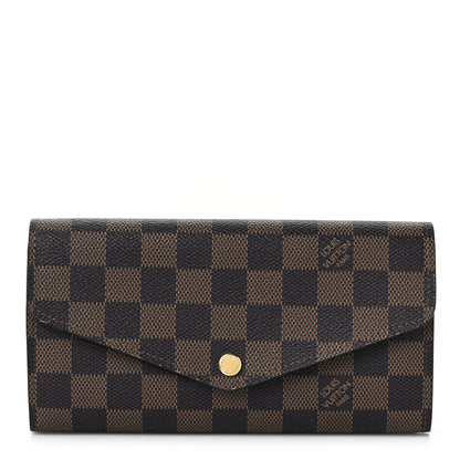 Louis Vuitton Damier Ebene Sarah Wallet NM 1 of 9