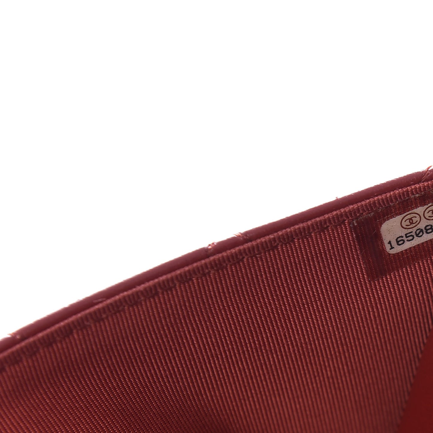 Lambskin Quilted Wallet On Chain WOC Red