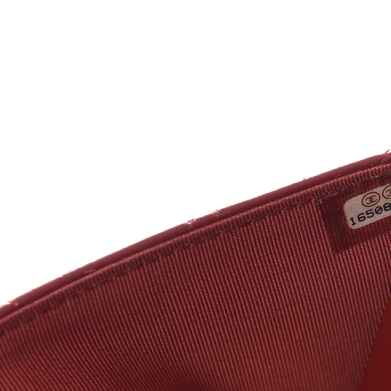 Chanel Lambskin Quilted Wallet On Chain WOC Red 9 of 13