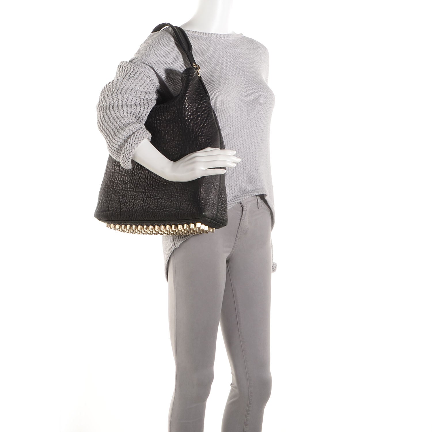 Alexander Wang Leather Darcy Hobo Black 2 of 6