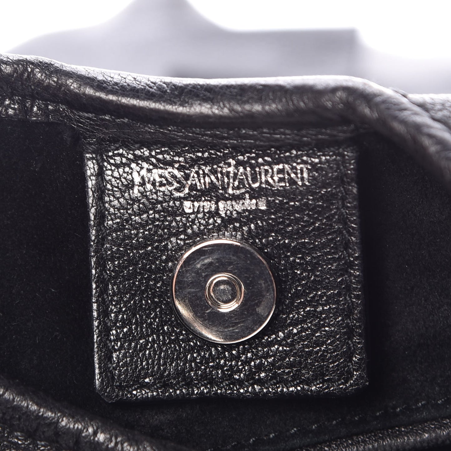 Chevre Leather Ruffle Saint Tropez Black