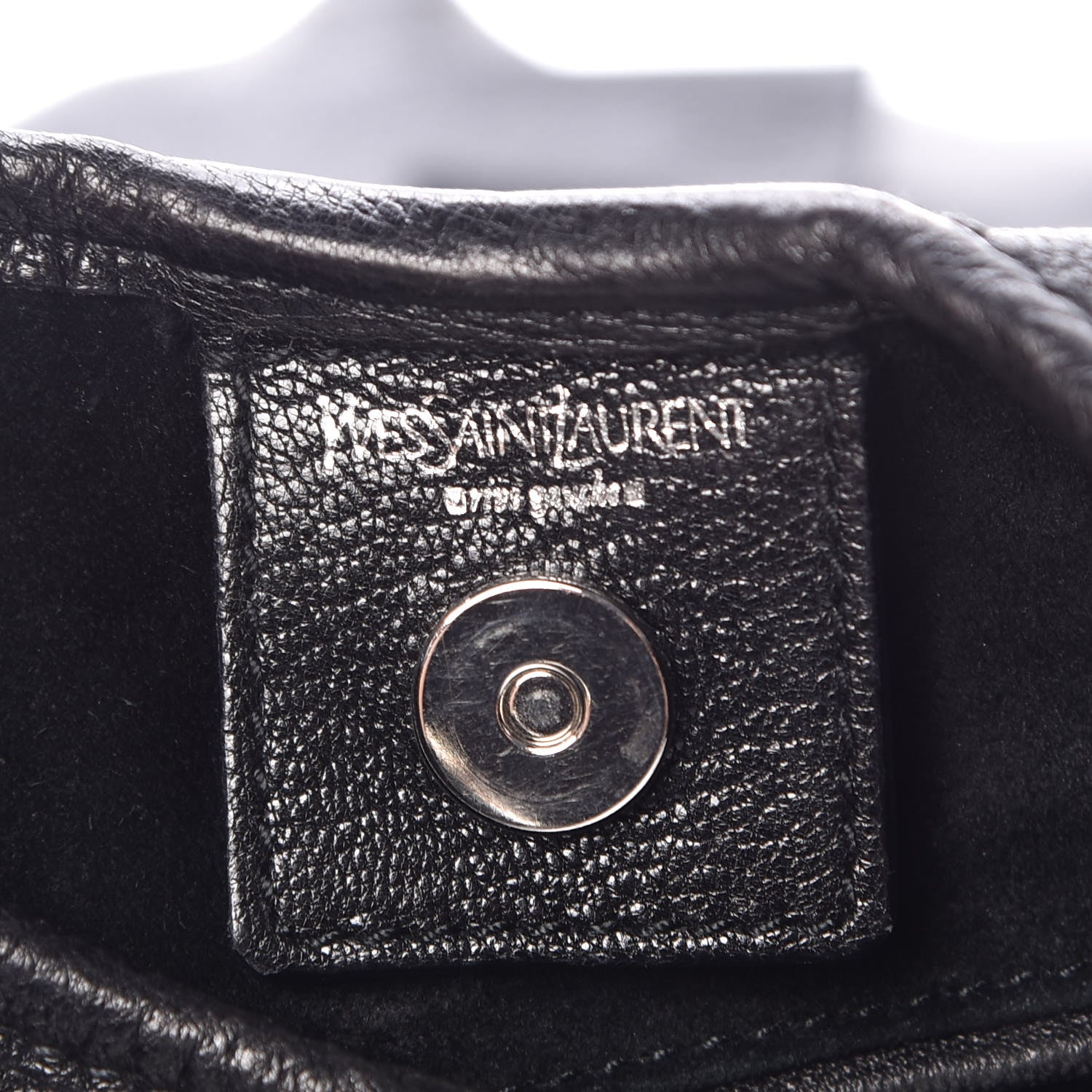 Saint Laurent Chevre Leather Ruffle Saint Tropez Black 7 of 10