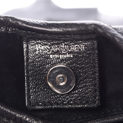 Saint Laurent Chevre Leather Ruffle Saint Tropez Black 7 of 10