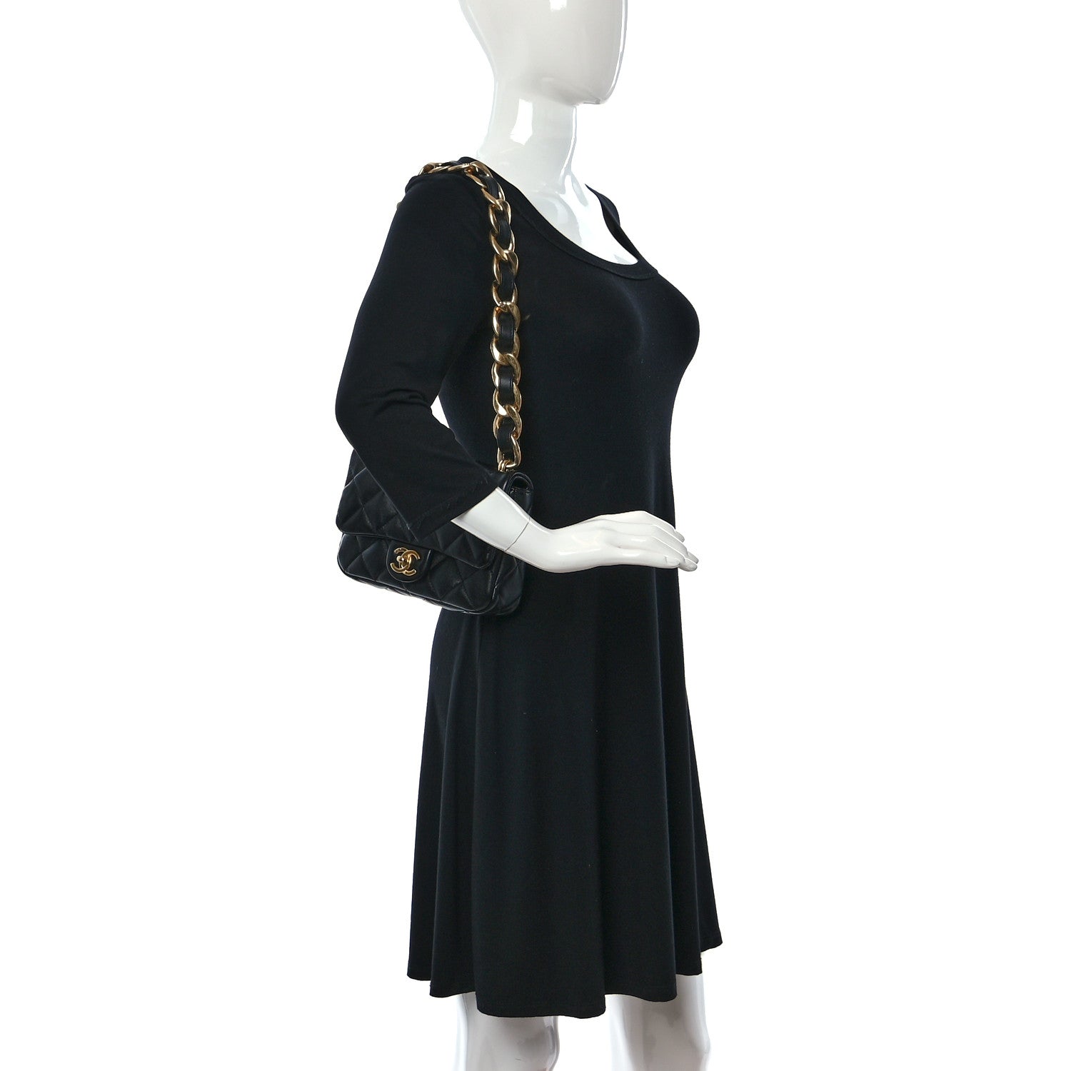 Chanel Lambskin Quilted Small Funky Town Flap Black 2 of 9