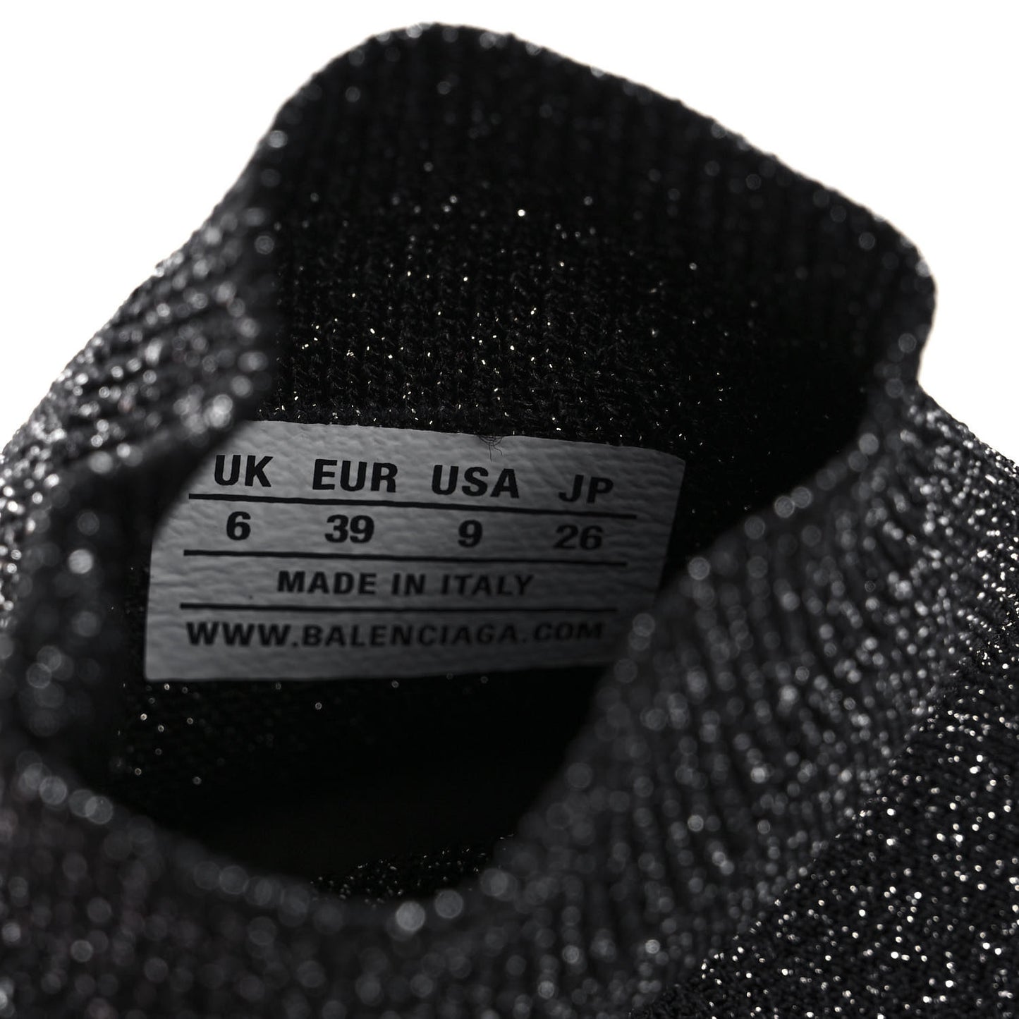 Knit Metal Womens Speed Sneakers 39 Black Gold