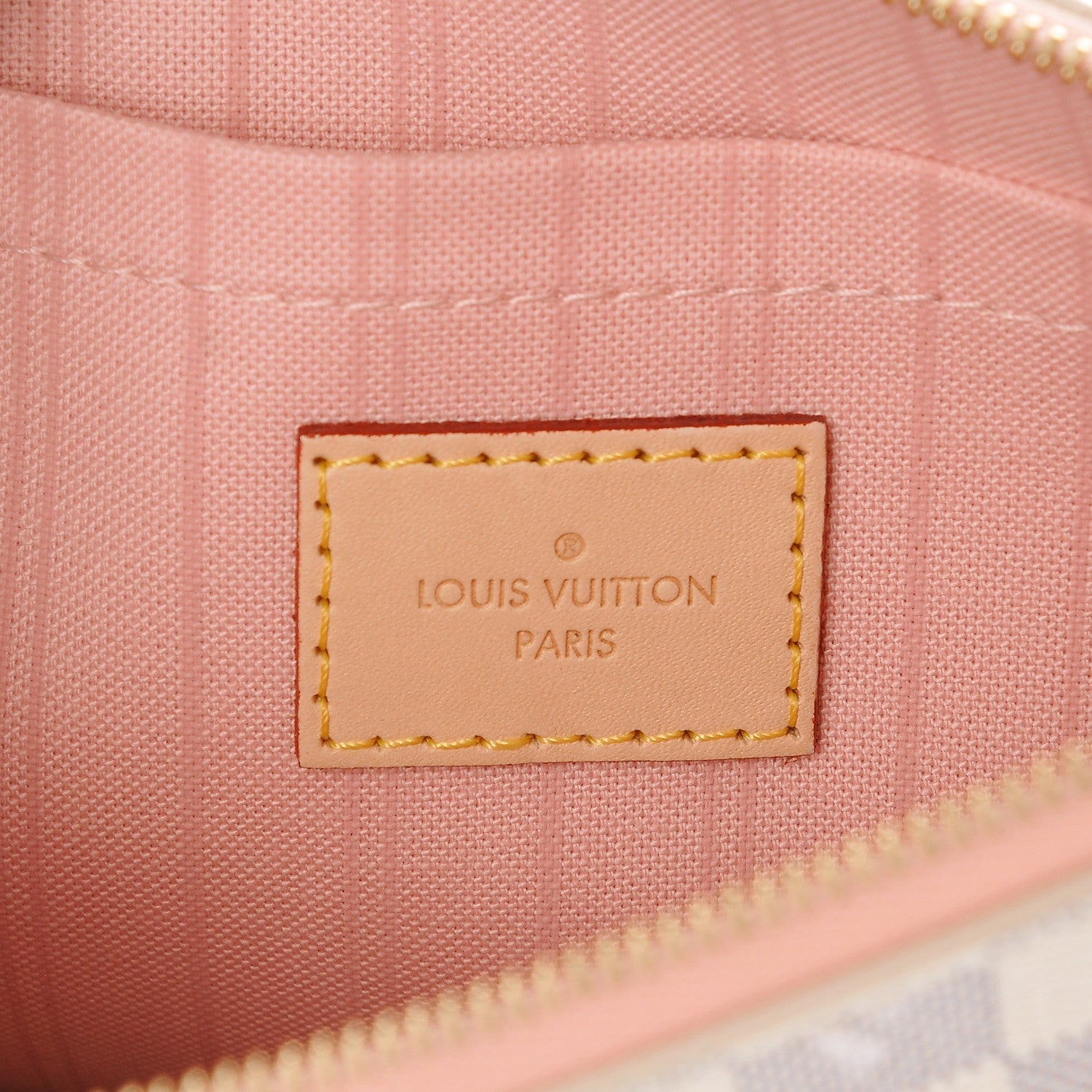 Louis Vuitton Damier Azur Tahitienne Neverfull MM Pochette 6 of 7