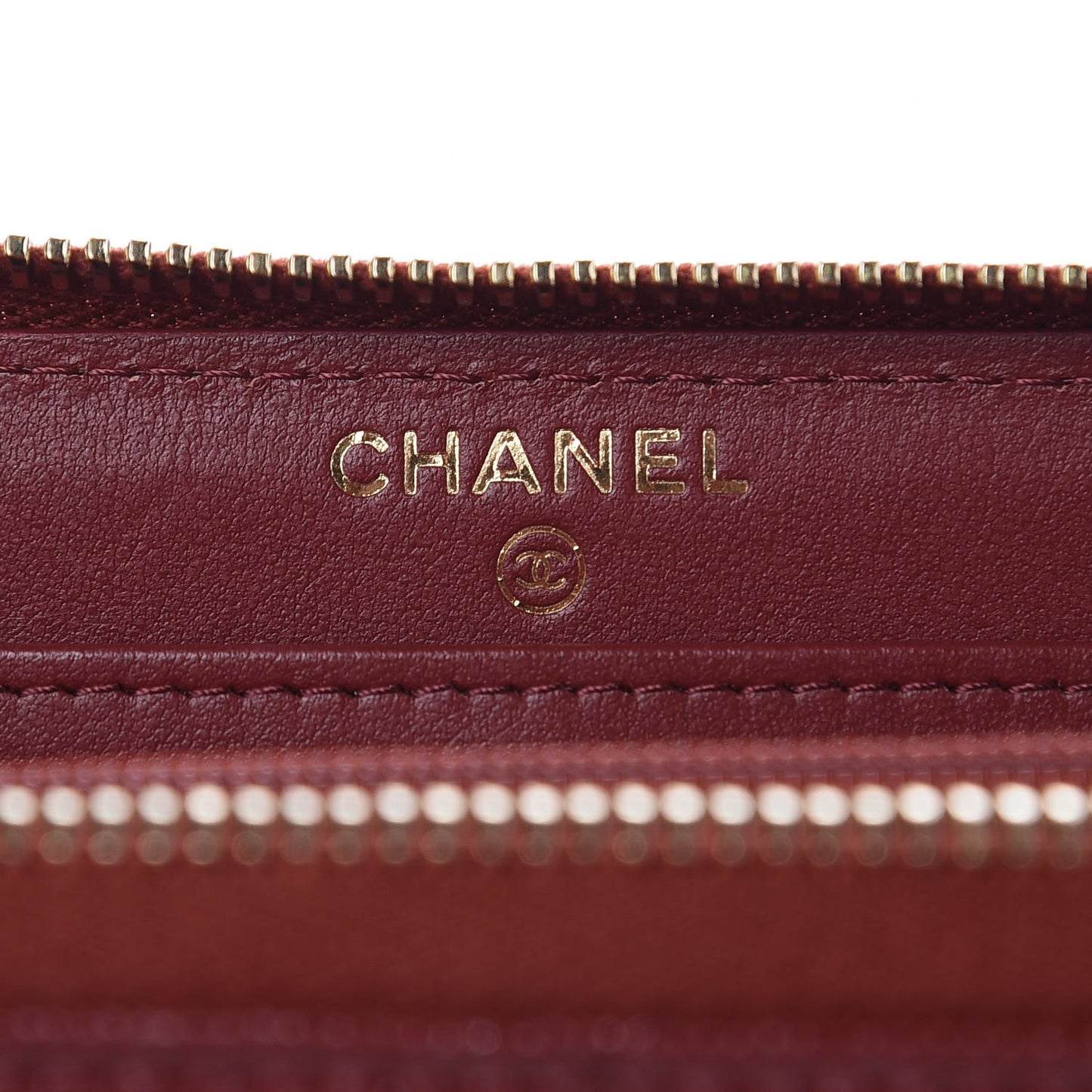 Caviar Quilted Large Gusset Zip Around Wallet Red