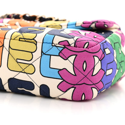 Chanel Printed Silk CC Small Single Flap Multicolor 10 of 10