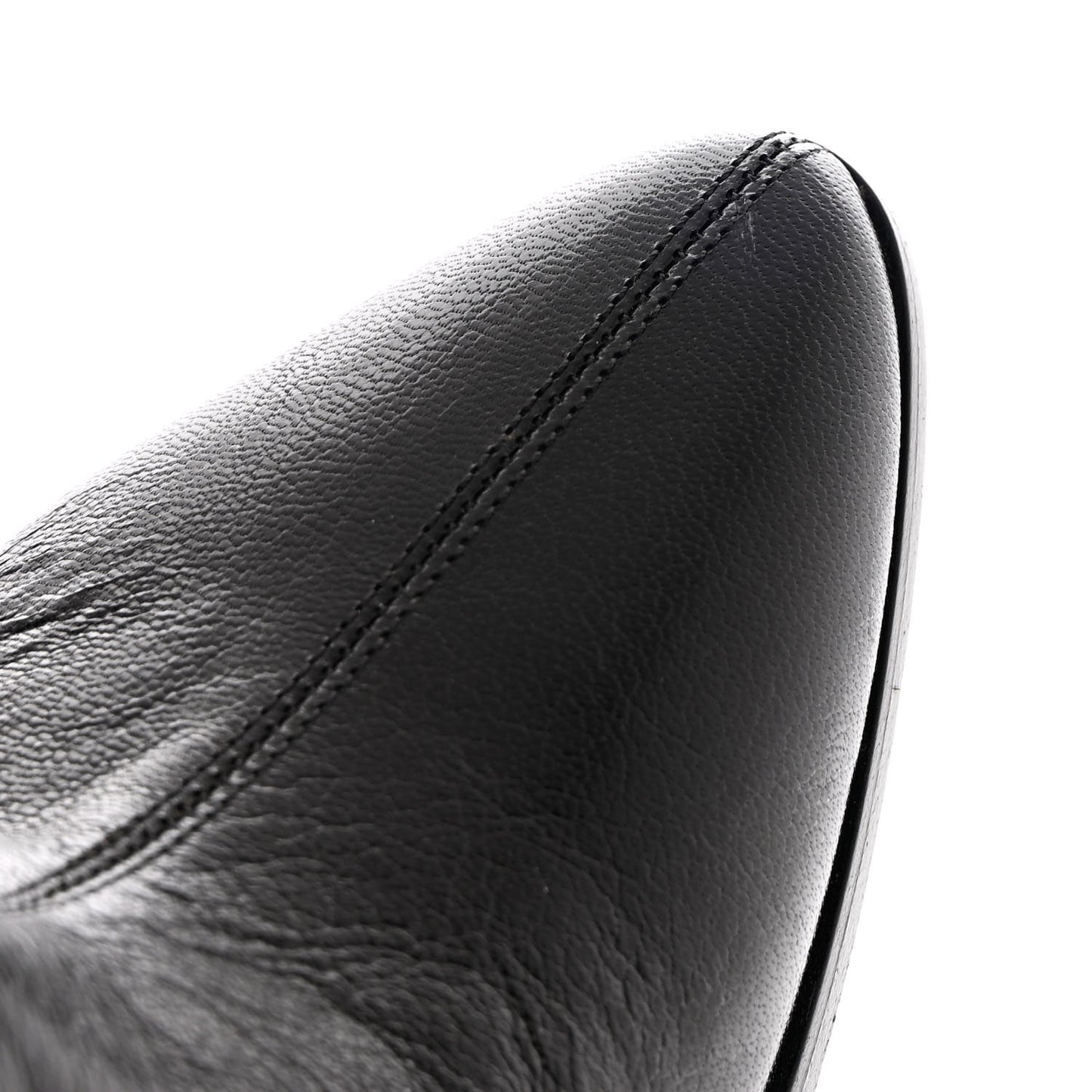 Calfskin Suede GV3 Mid Calf Boots 37 Black