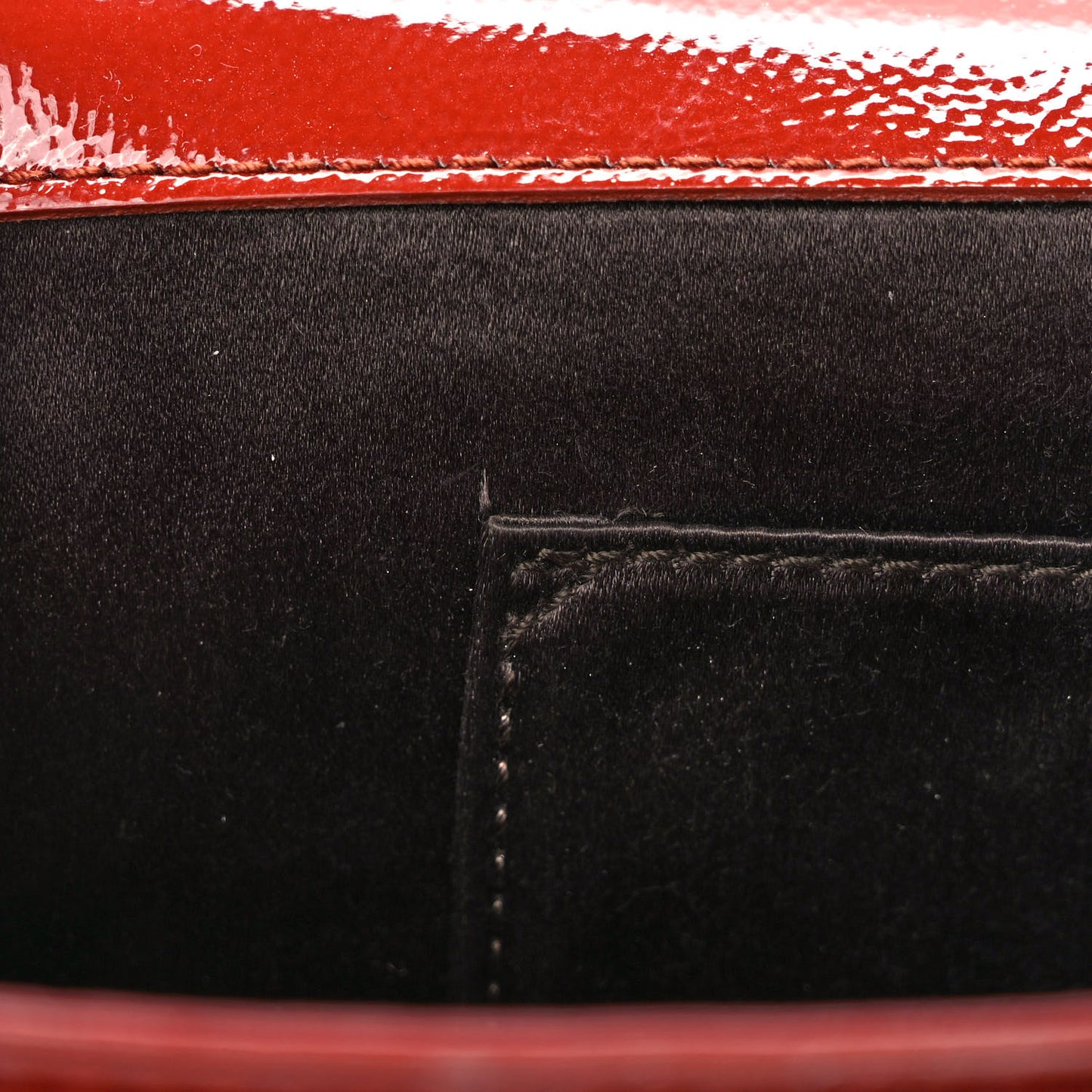 Textured Patent Monogram Large Belle De Jour Clutch Red