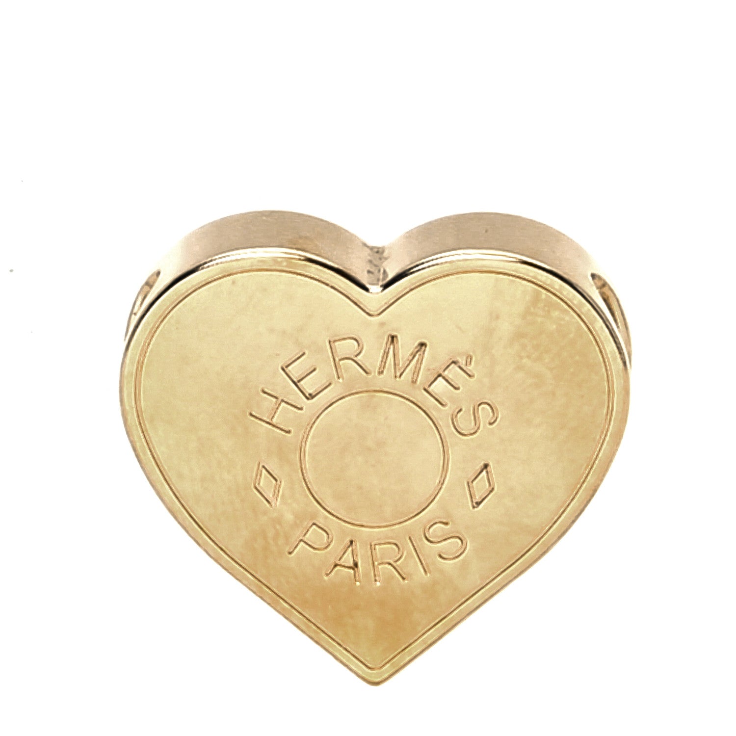 Hermes Permabrass Coeur Scarf Ring 1 of 5