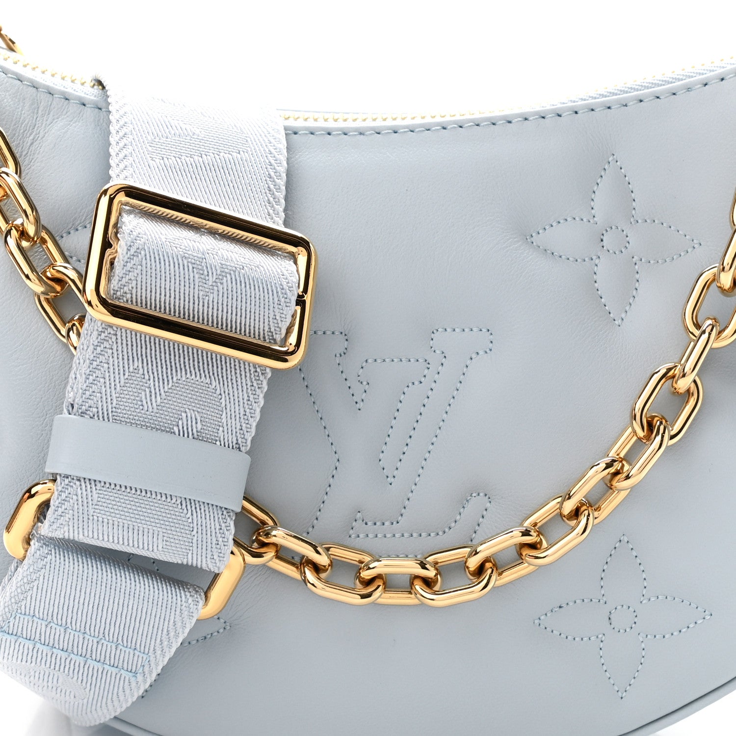 Louis Vuitton Calfskin Bubblegram Over The Moon Ice Blue 7 of 9