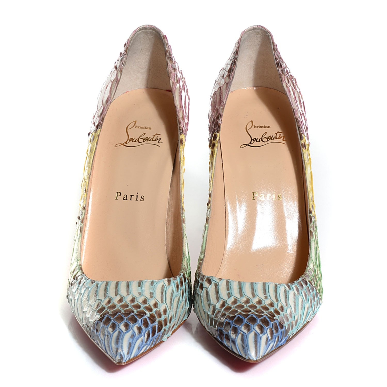 Christian Louboutin Watersnake Degrade Decollete 554 100 Pumps 40 Multicolor 2 of 7