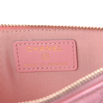Chanel Iridescent Caviar Quilted Classic iPhone Pouch Rose Pink 5 of 6