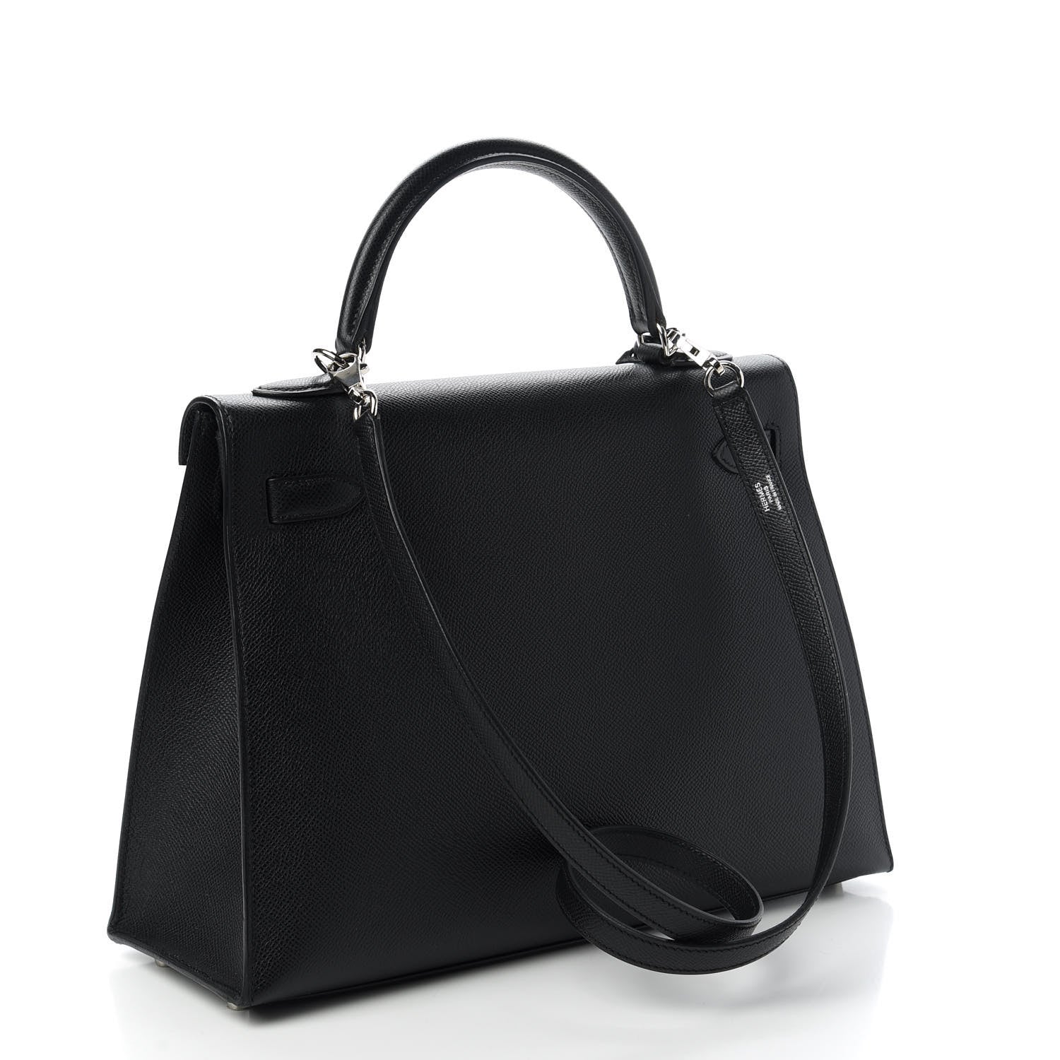 Hermes Epsom Kelly Sellier 32 Black 3 of 11