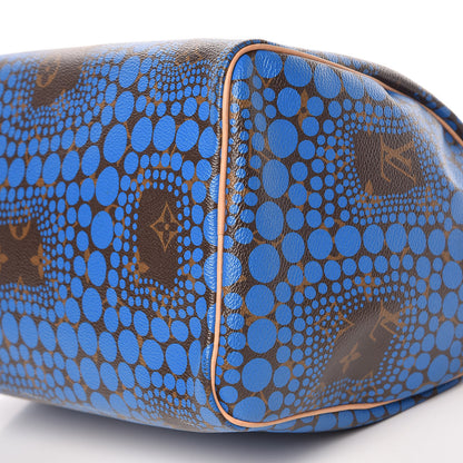Louis Vuitton Monogram Kusama Town Speedy 30 Blue 10 of 13