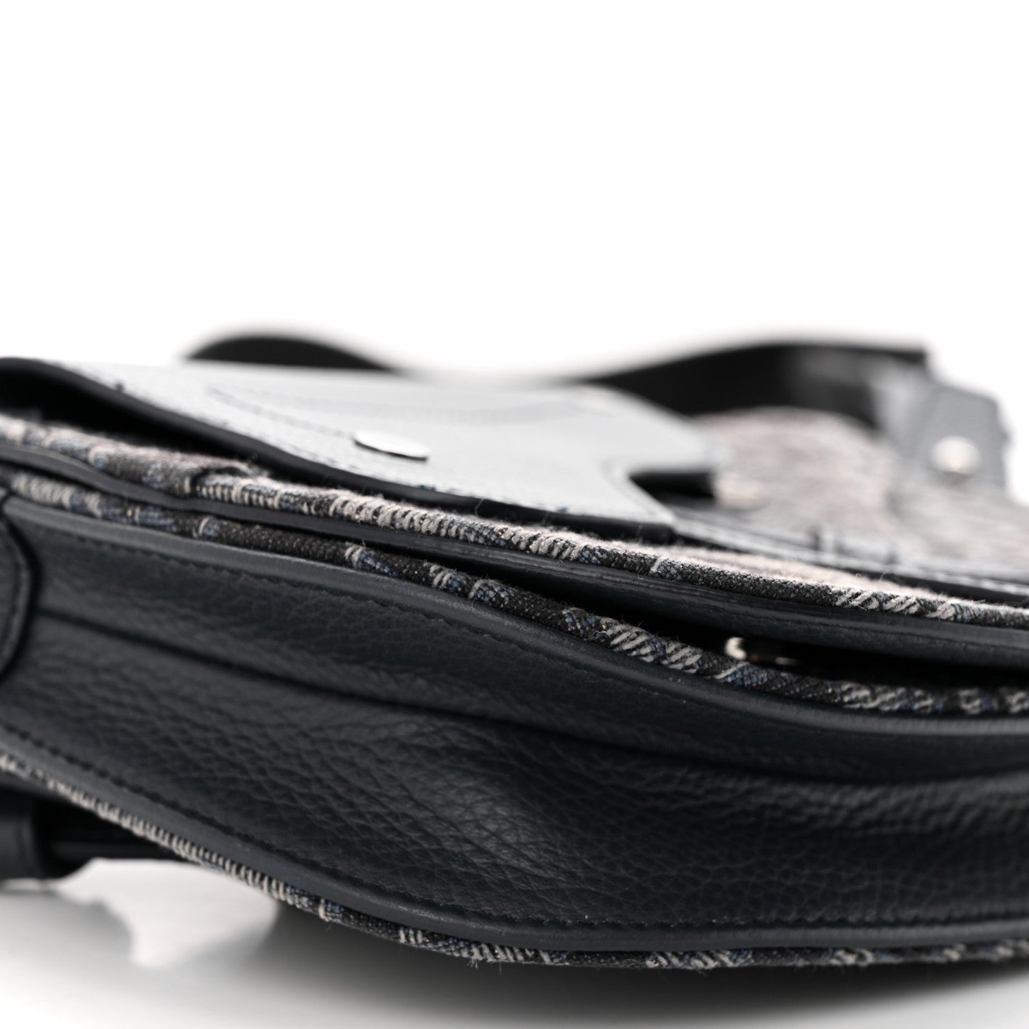 Christian Dior Oblique Saddle Messenger Pouch Black 9 of 12