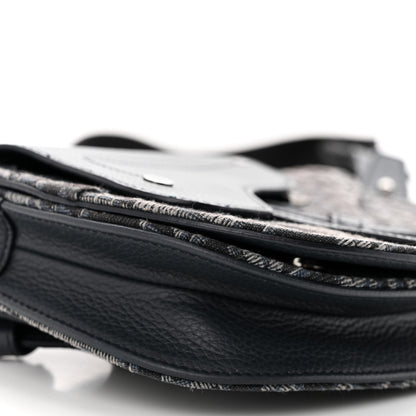 Christian Dior Oblique Saddle Messenger Pouch Black 9 of 12