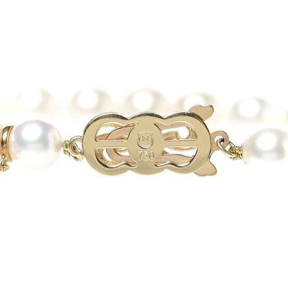 Mikimoto 18K Yellow Gold Akoya Pearl 7-7.5mm Strand Bracelet 4 of 5