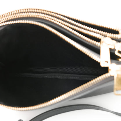 Celine Lambskin Small Trio Crossbody Bag Black 5 of 11