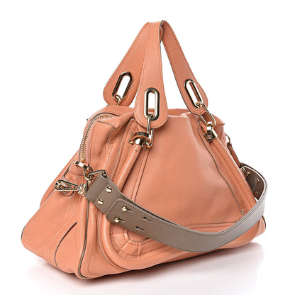 Chloe Calfskin Medium Military Paraty Peach Pink 3 of 20