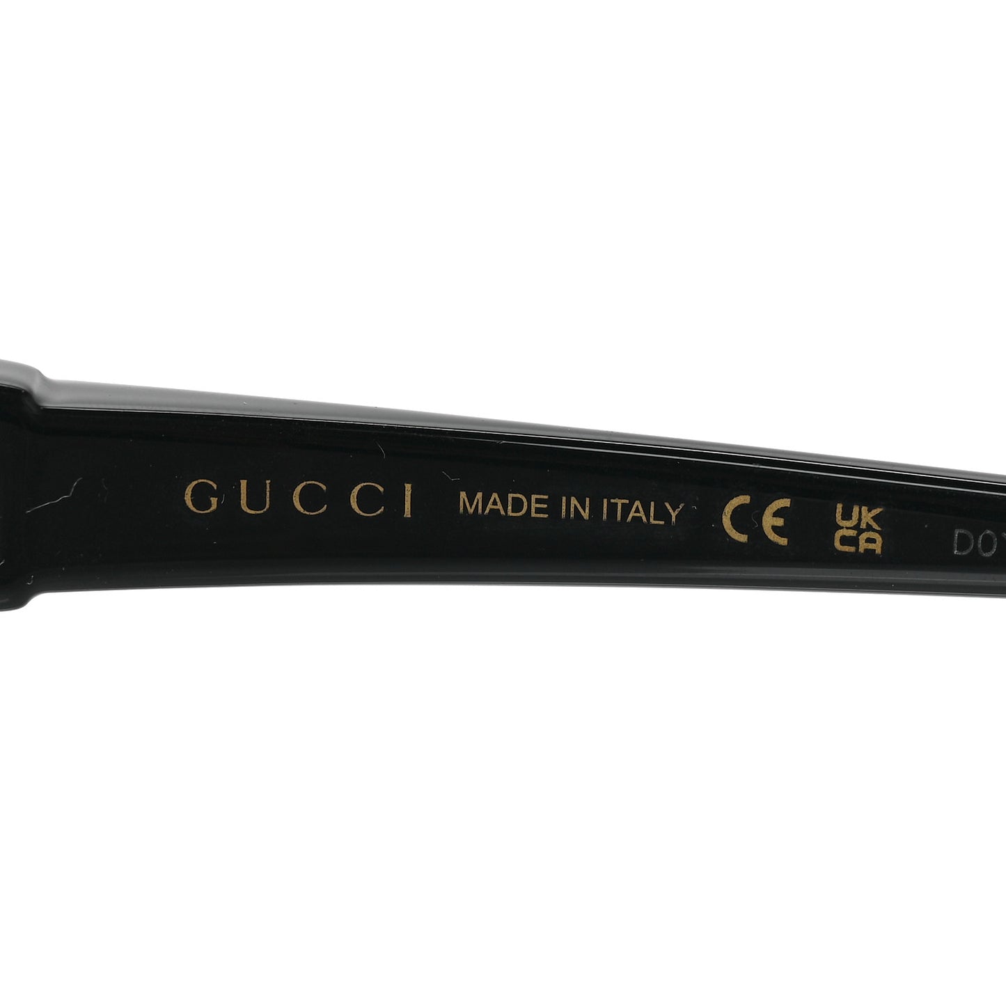 Acetate Square Frame Sunglasses GG0876S Black