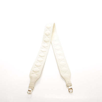 Christian Dior Lambskin Cannage Shoulder Strap White 3 of 8