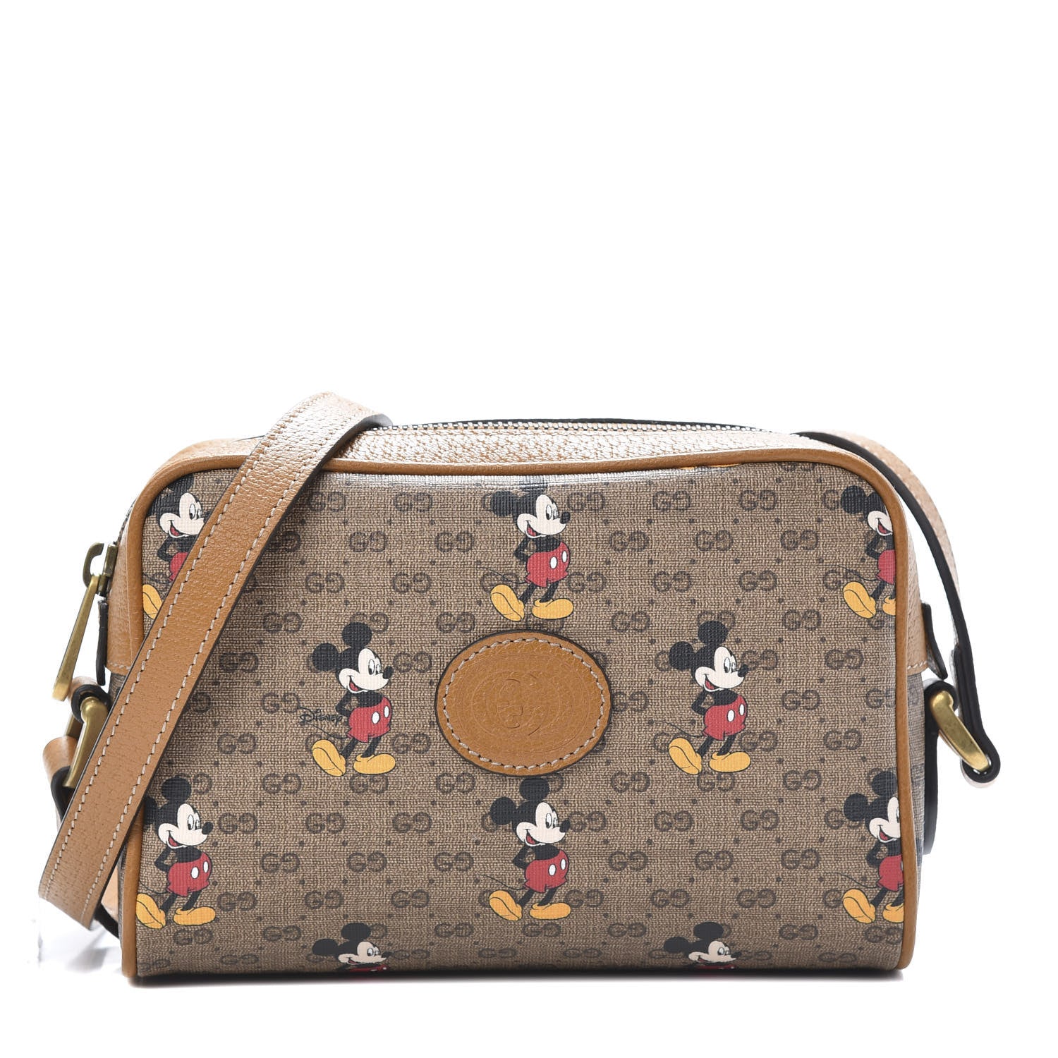 Gucci X DISNEY Mini Vintage GG Supreme Monogram Mickey Mouse Shoulder Bag Beige Vintage Sun Oil 1 of 11