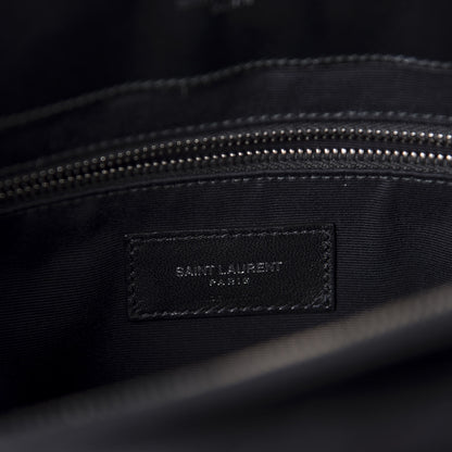 Saint Laurent Calfskin Y Quilted Monogram Medium Loulou Chain Satchel Black 9 of 11