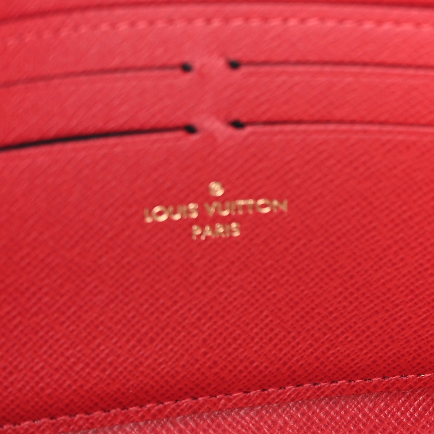Louis Vuitton Damier Ebene Clemence Wallet Cherry 5 of 11