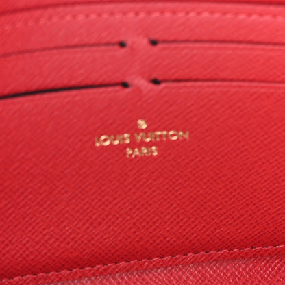 Louis Vuitton Damier Ebene Clemence Wallet Cherry 5 of 11