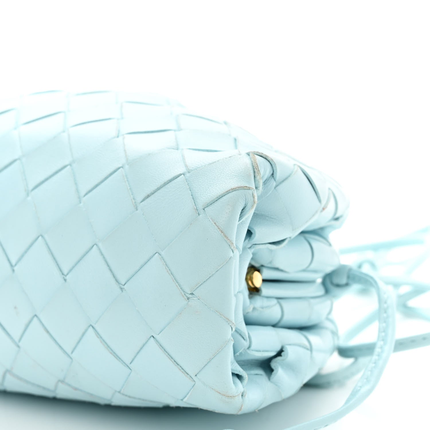 Bottega Veneta Nappa Intrecciato The Mini Pouch Topazio Silver 10 of 11