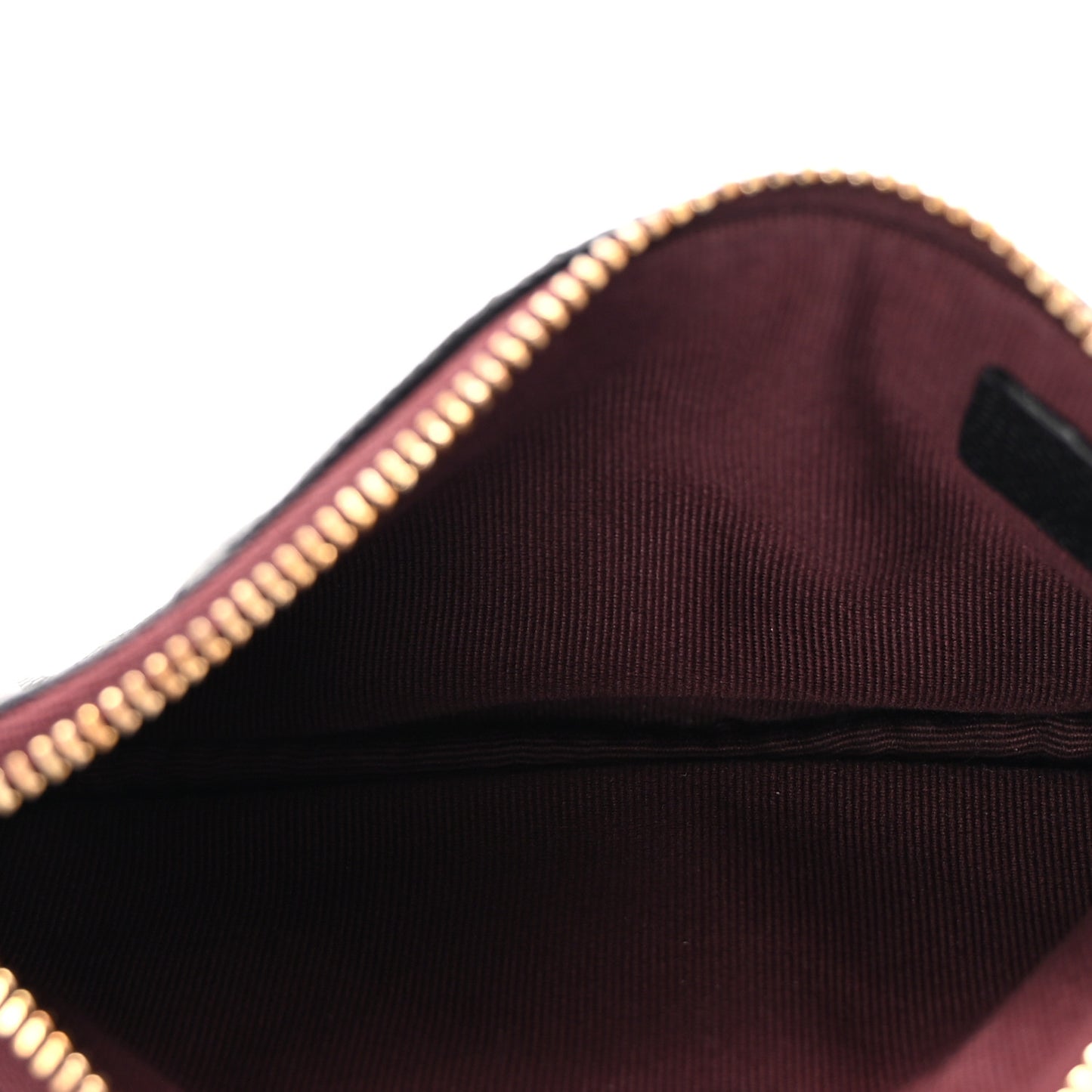 Caviar Quilted Small Cosmetic Case Black