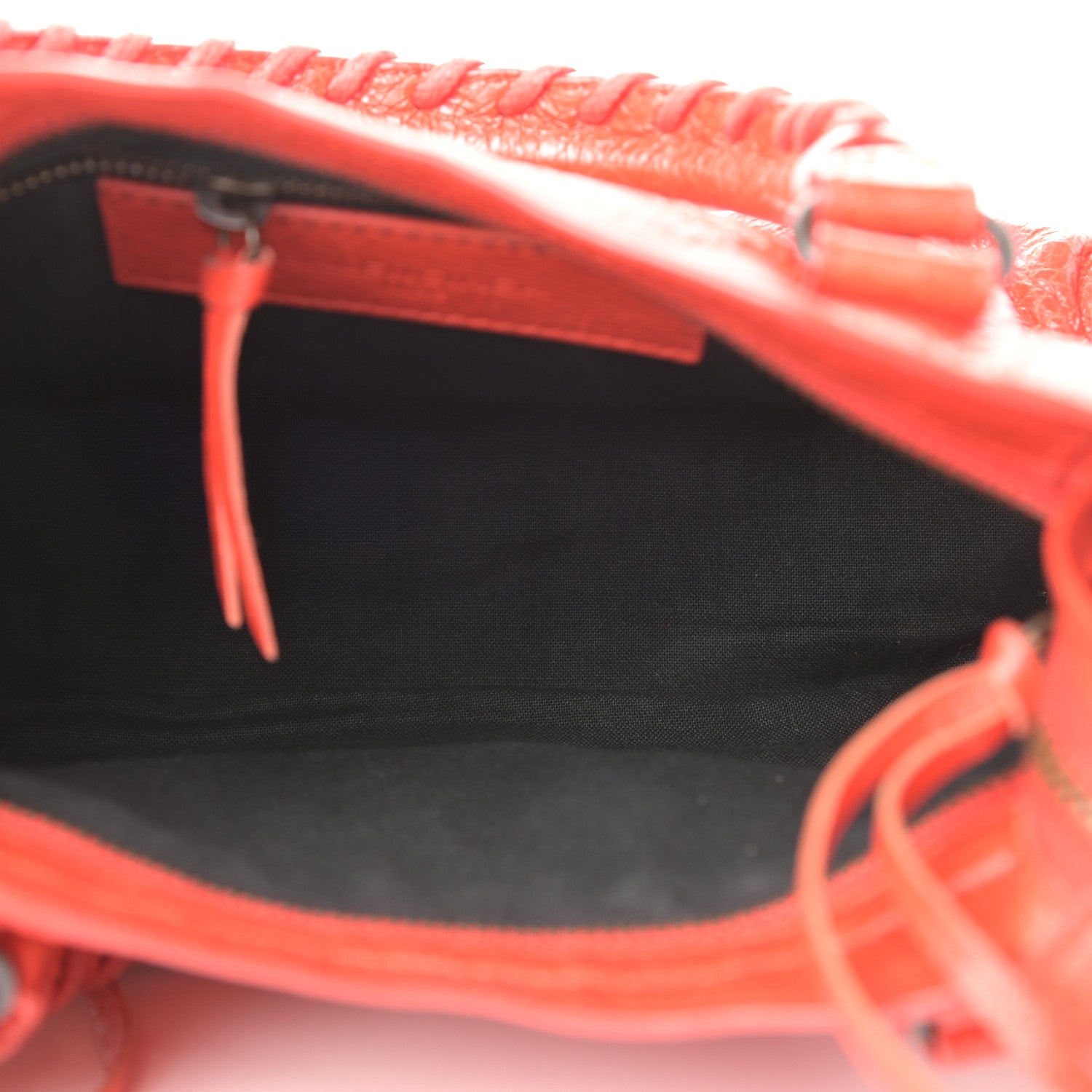 Balenciaga Agneau Classic Hardware Mini City Rouge Coquelicot Rouge Braise 6 of 11