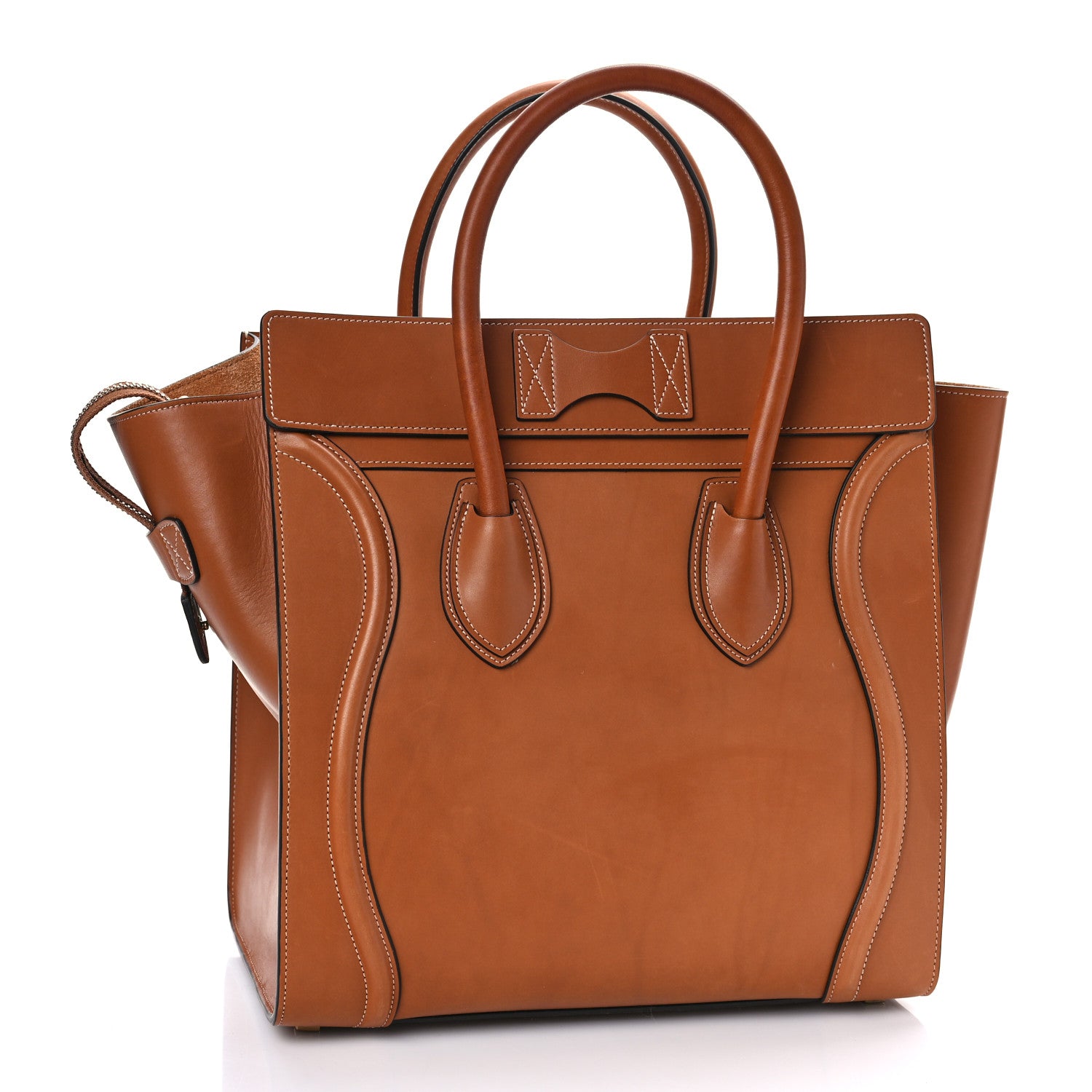 Celine Natural Calfskin Mini Luggage Tan 3 of 9
