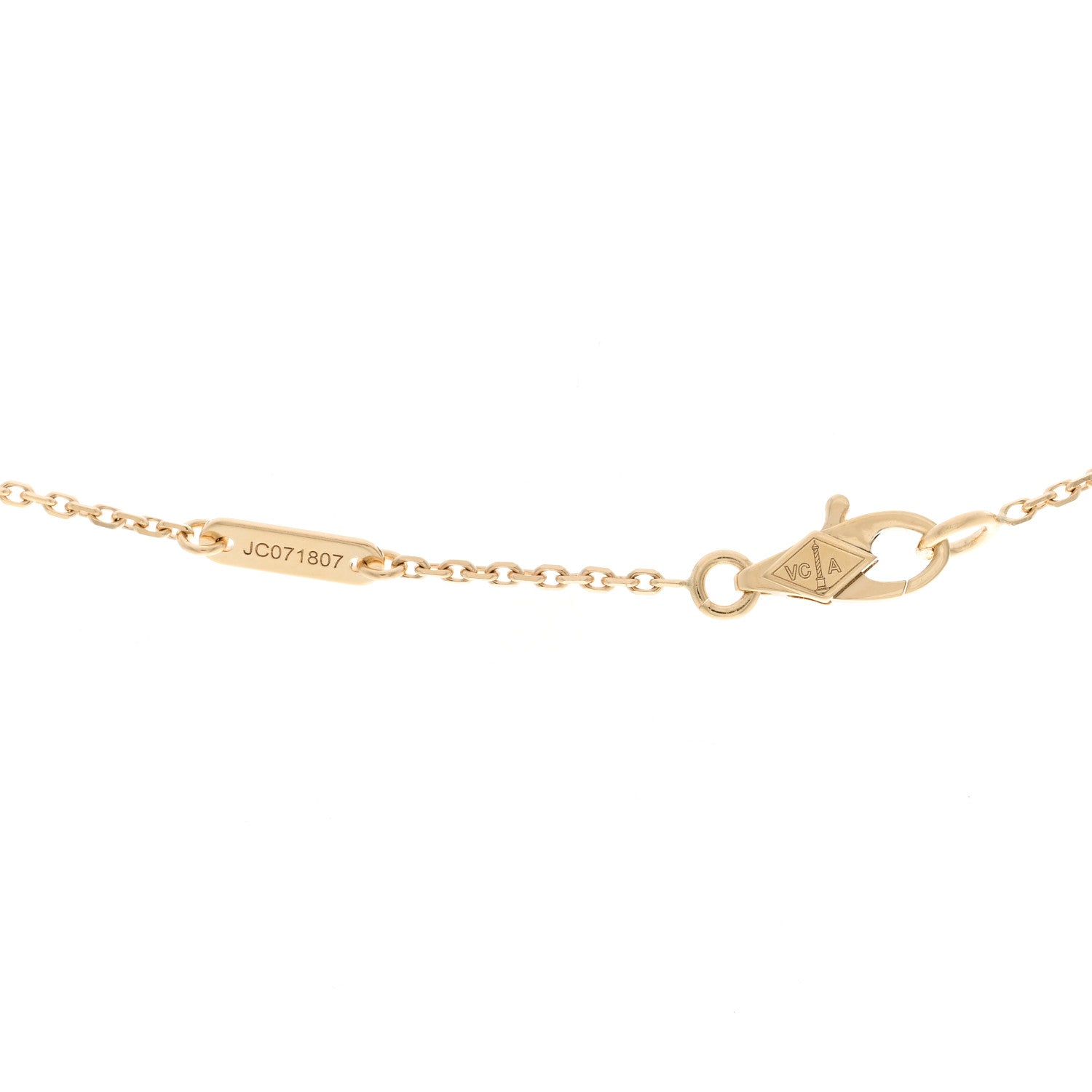 Van Cleef & Arpels 18K Yellow Gold Mother of Pearl Sweet Alhambra Butterfly Pendant Necklace 4 of 6