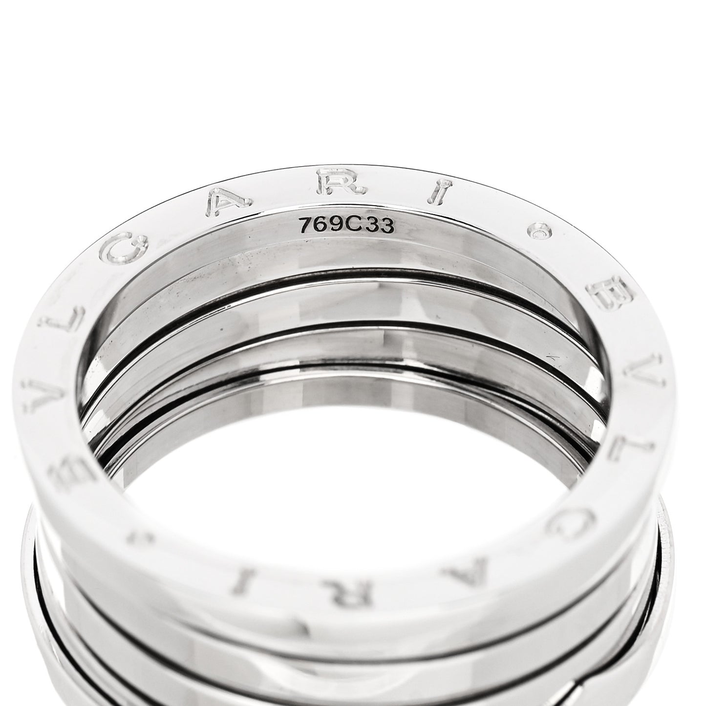 18K White Gold B.Zero1 Four-Band Ring 65 11