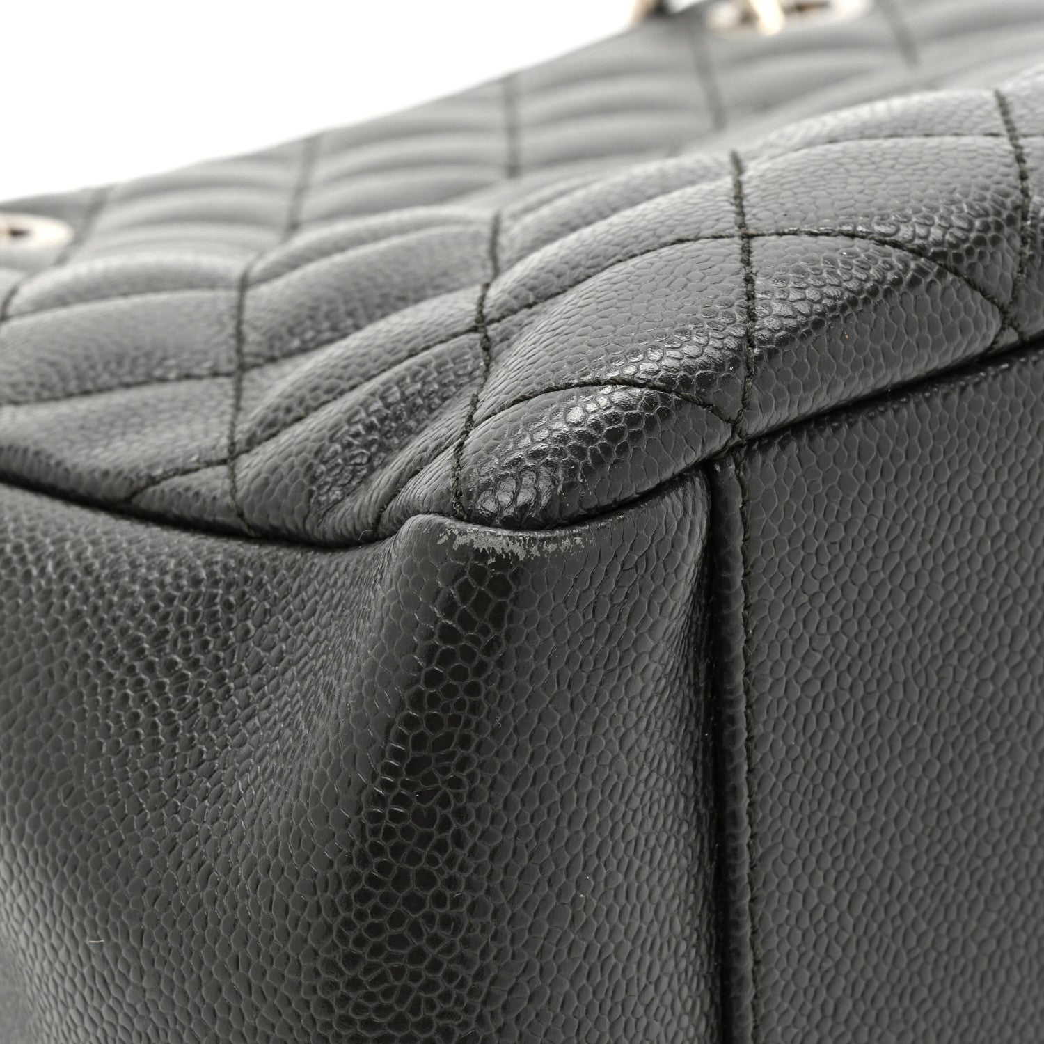 Chanel Caviar Quilted Grand Shopping Tote GST Dark Grey 15 of 22
