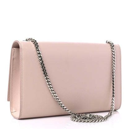 Saint Laurent Grain De Poudre Medium Monogram Kate Satchel Marble Pink 3 of 9
