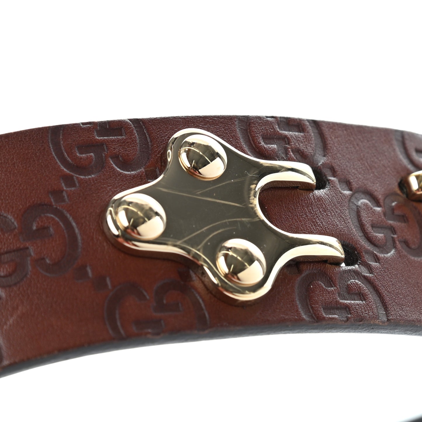 Guccissima Belt 85 34 Dark Brown
