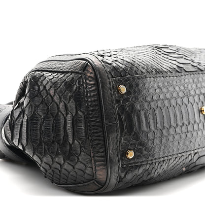 Gucci Snakeskin Medium GG Running Tote Black 9 of 12