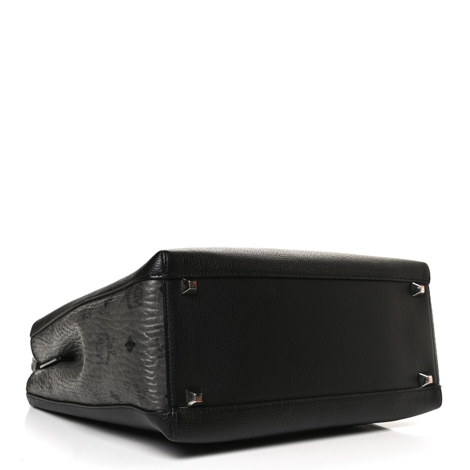 MCM Grained Calfskin Visetos Medium Sarah Hobo Black 4 of 17