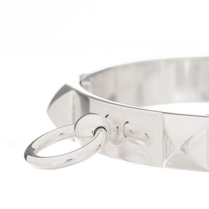 Hermes Sterling Silver PM Collier De Chien Bracelet LG 4 of 5
