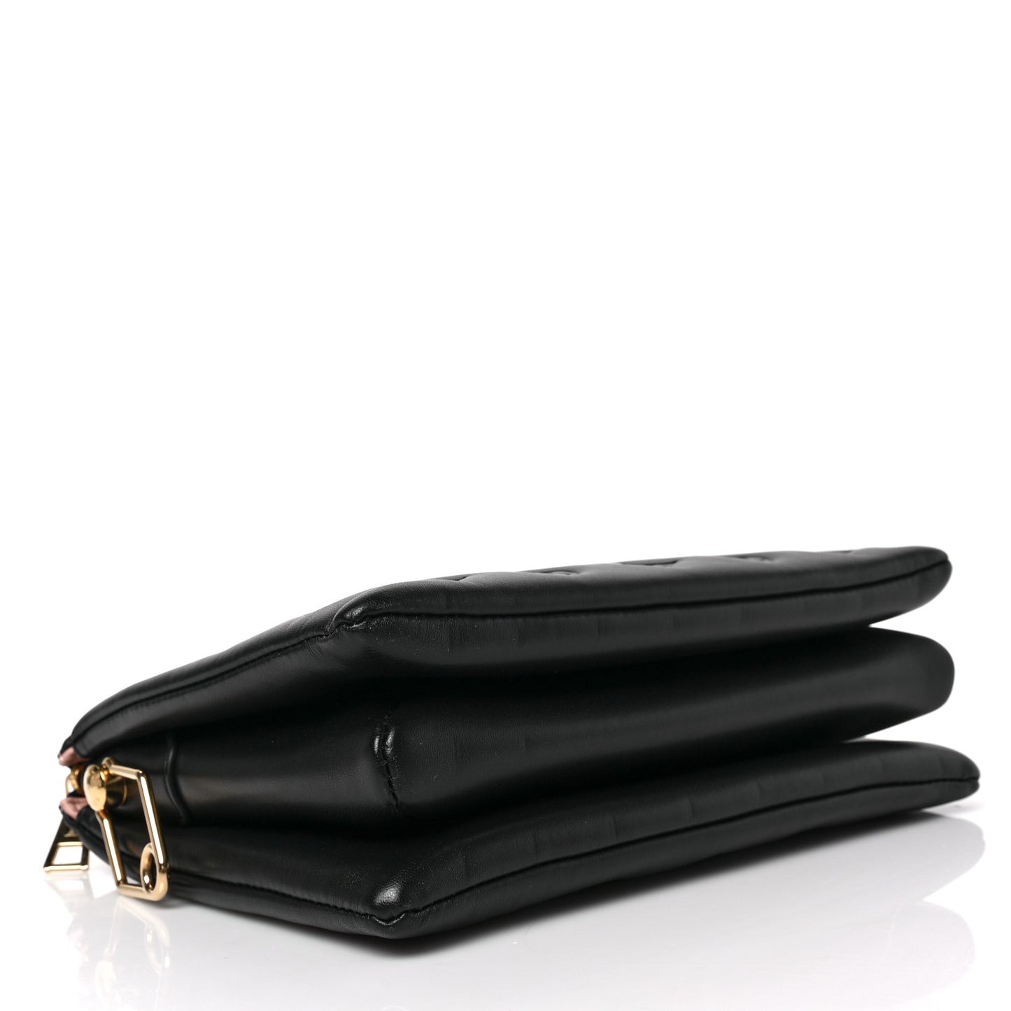 Lambskin Embossed Monogram Coussin PM Black