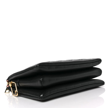 Louis Vuitton Lambskin Embossed Monogram Coussin PM Black 4 of 8