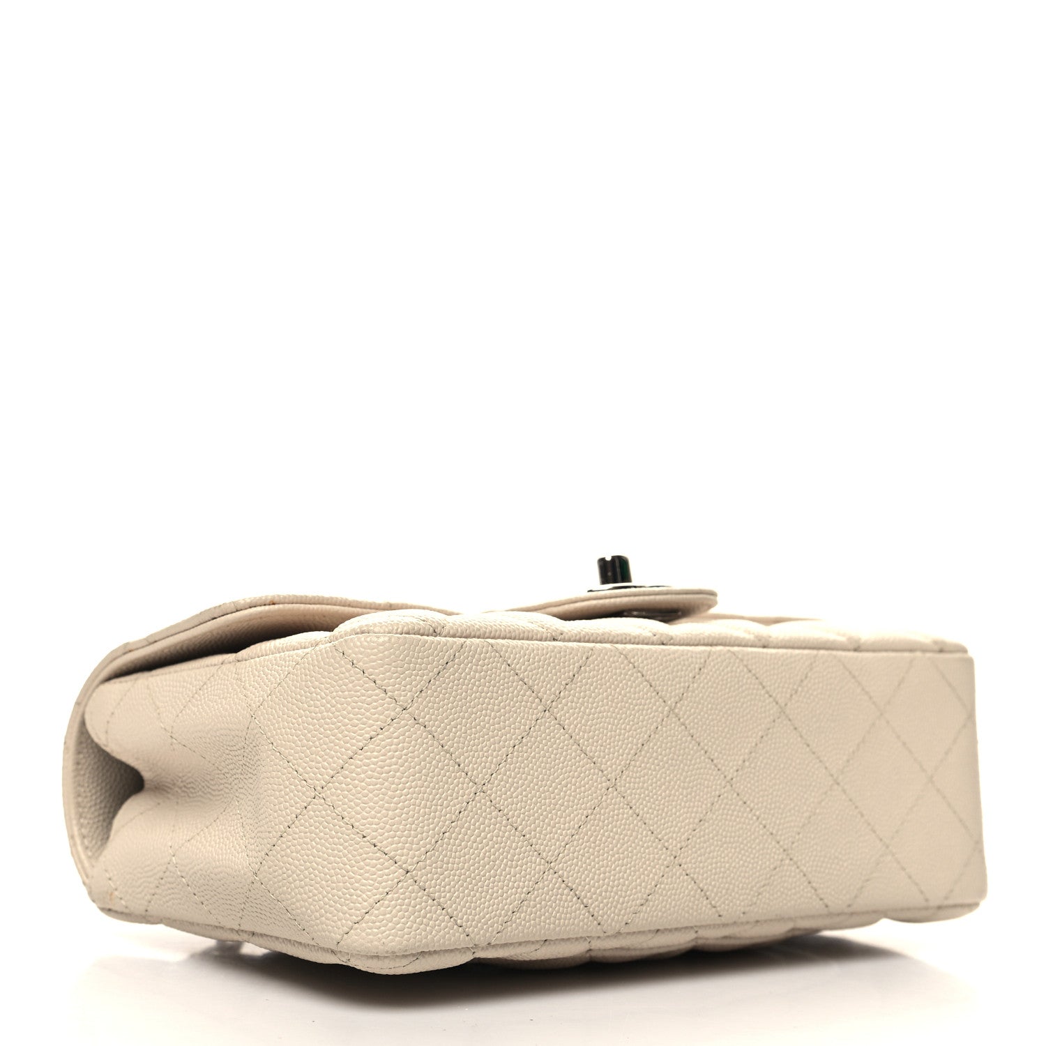Chanel Caviar Quilted Mini Rectangular Flap Light Beige 4 of 11