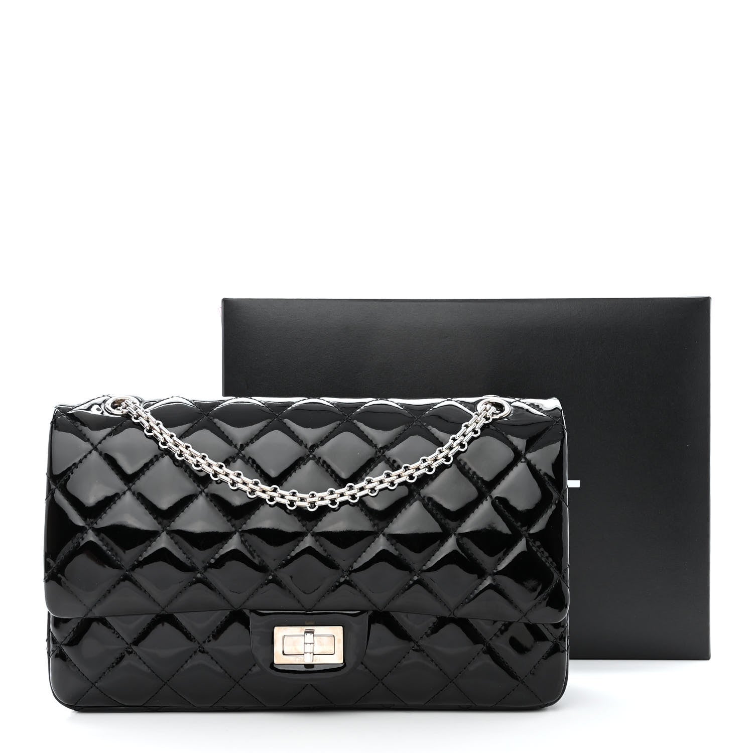 Chanel Patent Quilted 2.55 Reissue 227 Flap Black 12 of 12