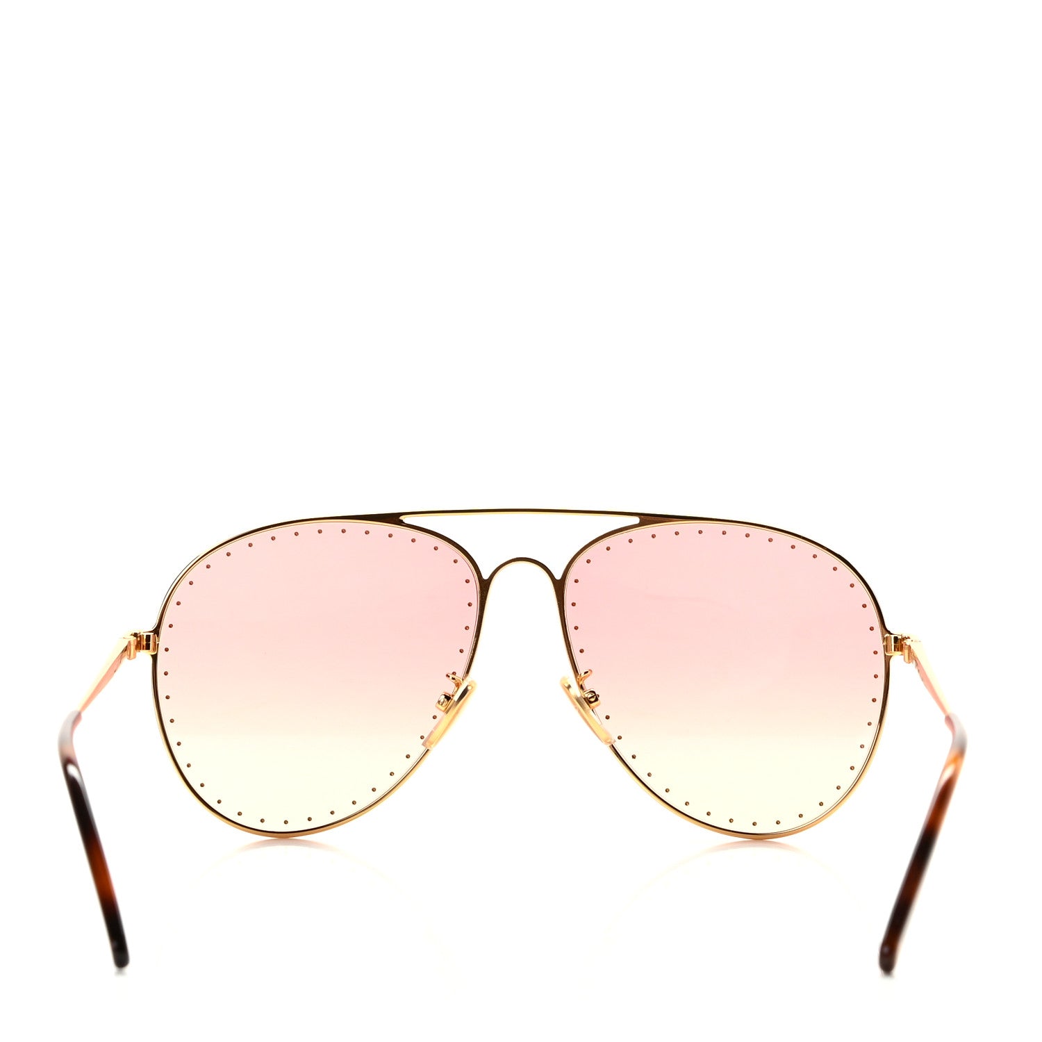 Louis Vuitton Metal LV Trunk Pilot Sunglasses Z1508U Pink 7 of 7
