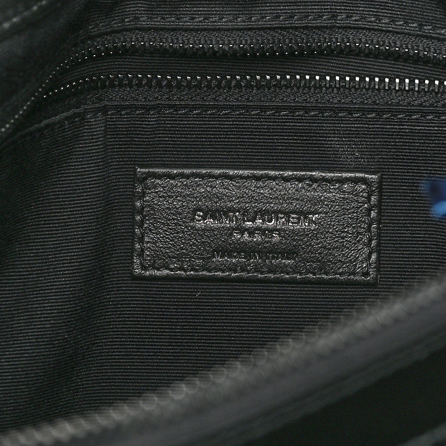 Saint Laurent Calfskin Y Quilted Monogram Monochrome Medium Loulou Chain Satchel Black 7 of 11