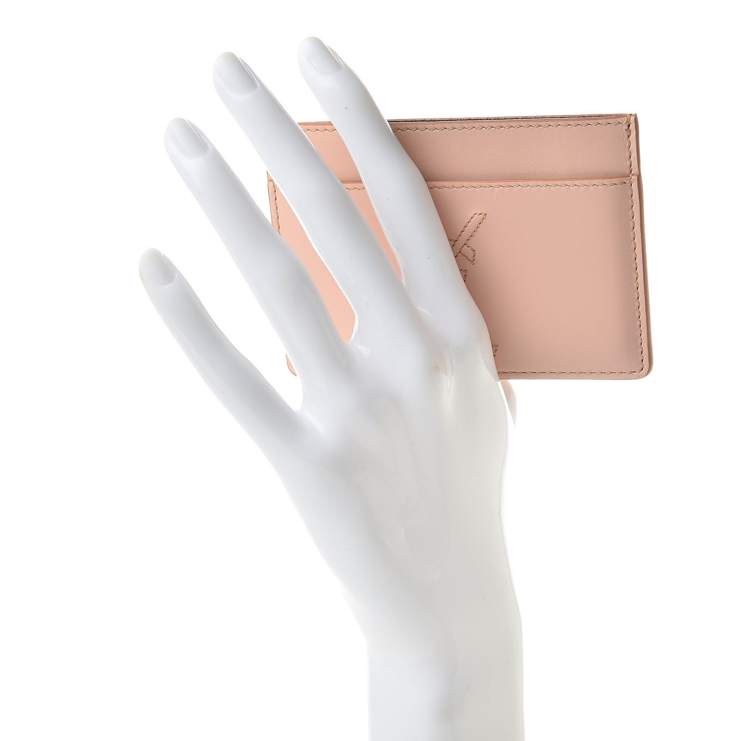 Calfskin Belle De Jour Card Case Blush